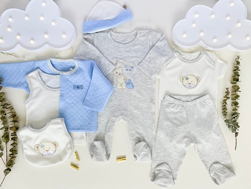 Brillo de Primer Día: Set Lurex de 7 Piezas Jaspe Rosado