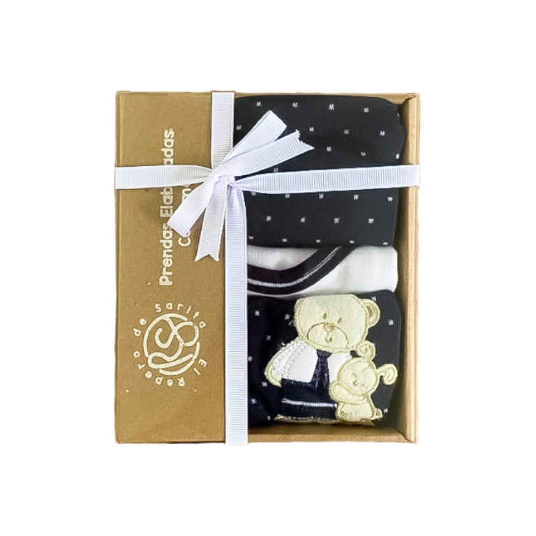 Mi Dulce Osito - Set Primer Día 4 Piezas Azul Oscuro
