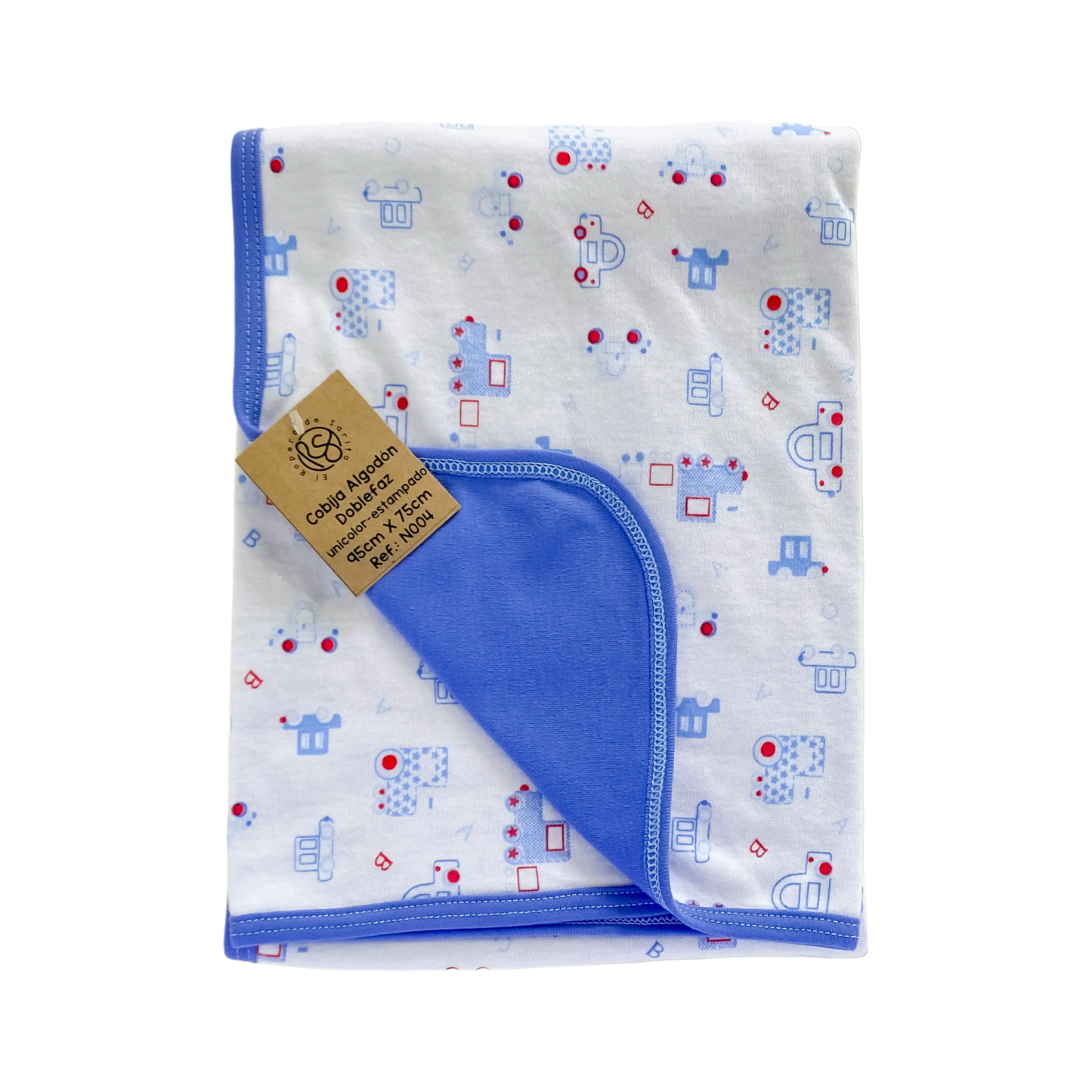 Ensueños Estampados Celeste - Cobija Doble Estampada