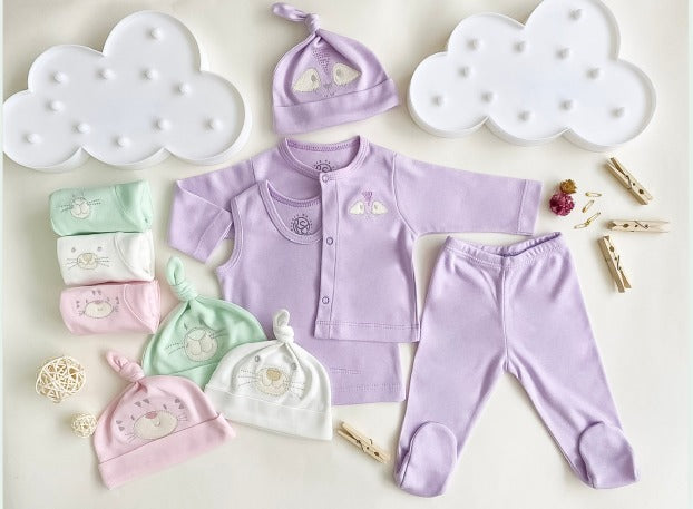 Sinfonía de Sueños: Set Semanario 16 Piezas Rosado Verde