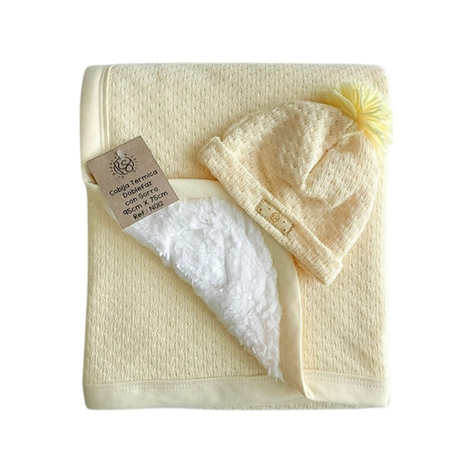 Tiernos Sueños Trigo- Cobija Tejido Borrego Doble Faz