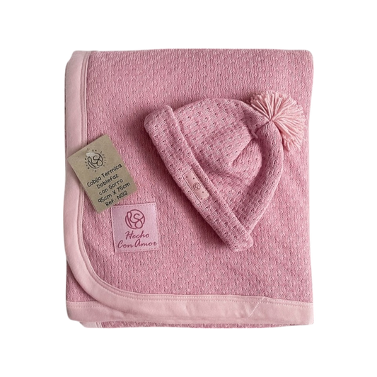 Tiernos Sueños Rosado  - Cobija Tejido Borrego Doble Faz