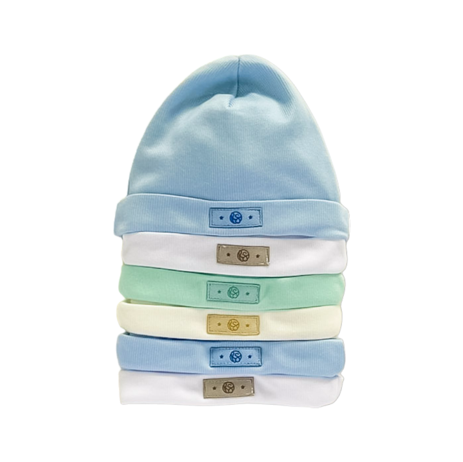 Capullitos de Ensueño: Gorros para Bebés Celeste