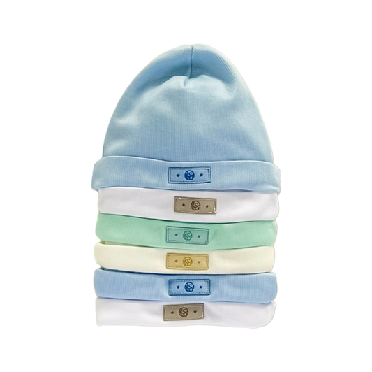 Capullitos de Ensueño: Gorros para Bebés Celeste