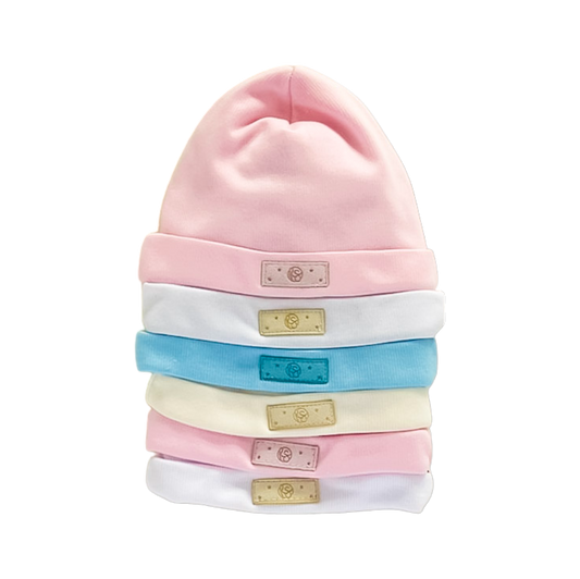 Capullitos de Ensueño: Gorros para Bebés Rosado