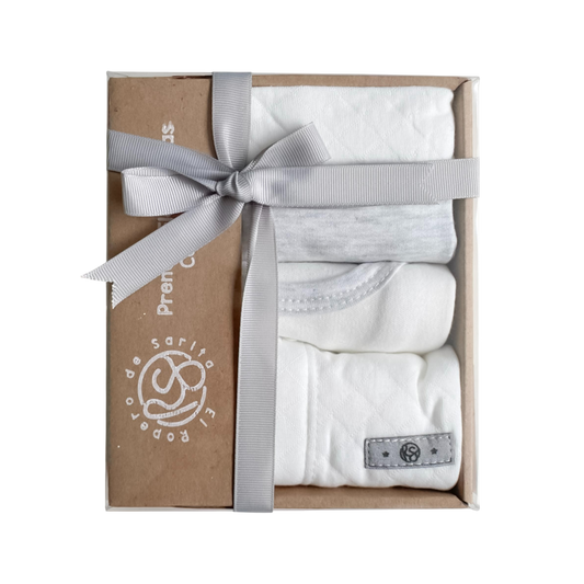 Brillito de Amor: Set de Primer Día Lurex de 4 Piezas Jaspe Marfil