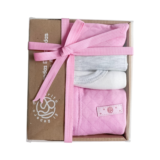 Brillito de Amor: Set de Primer Día Lurex de 4 Piezas Jaspe Rosado